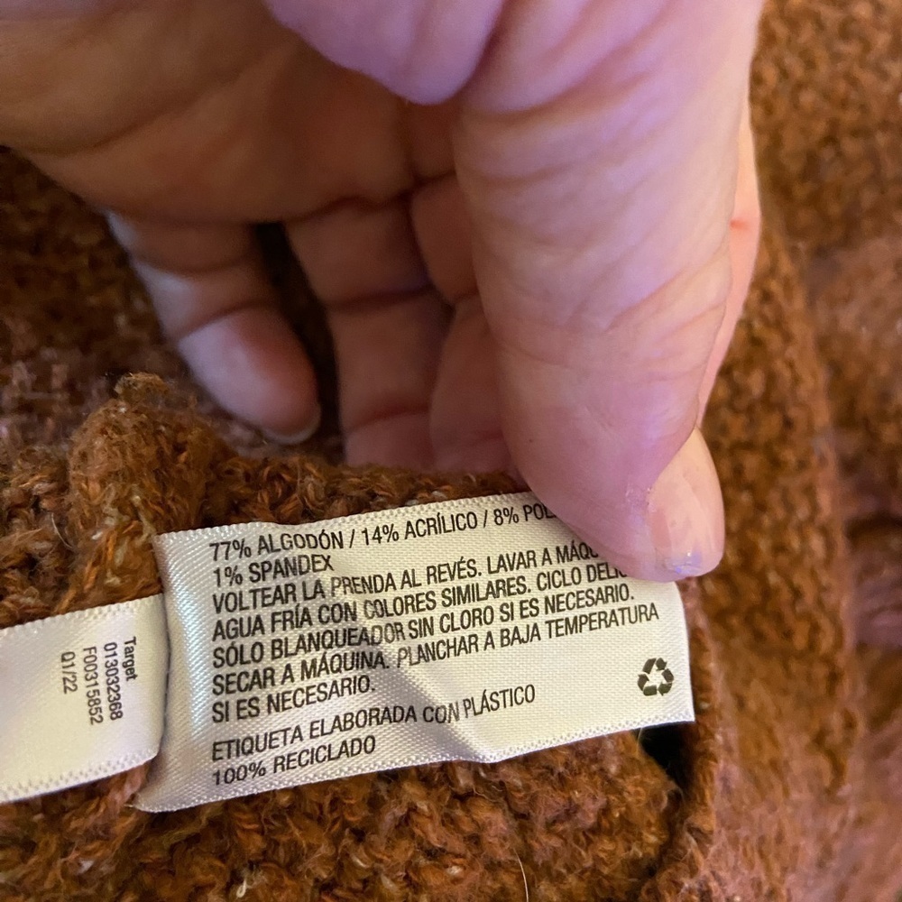Universal Thread Rust Half Zip Sweater Size M - Picture 4 of 4